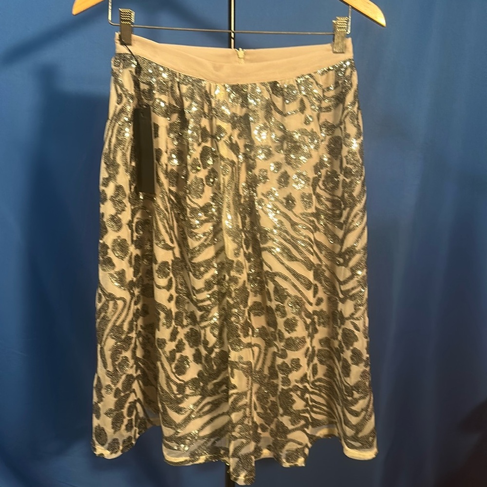 Scattered metal sequin tutu style over the knee skirt